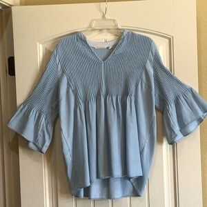 Soft surroundings denim like cotton top